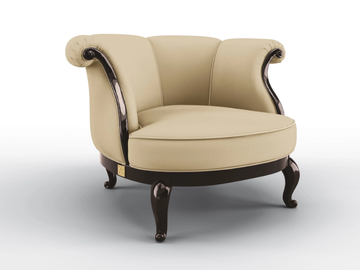 FLOWER - Velvet armchair with armrests by BRUNO ZAMPA - view 3